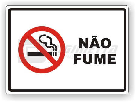 Placa: No Fume