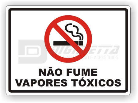 Placa: No Fume Vapores Txicos