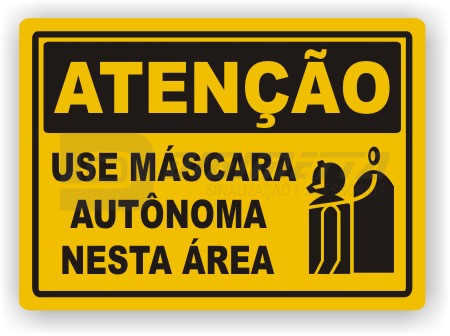 Placa: Ateno - Use Mscara Autnoma Nesta rea