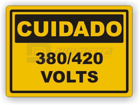 Placa: Cuidado - 380/420 Volts