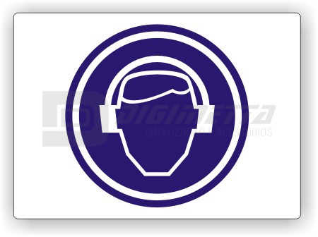 Placa: Comando - Use Protetor Auricular