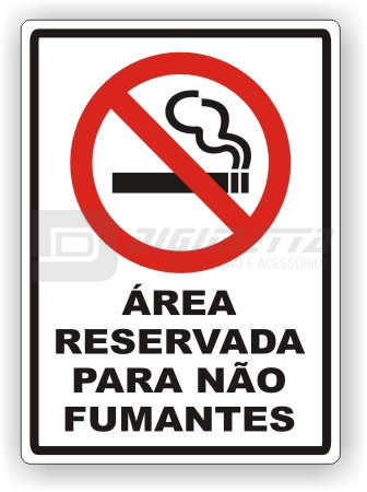 Placa: rea Reservada Para No Fumantes