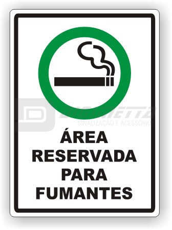 Placa: rea Reservada Para Fumantes