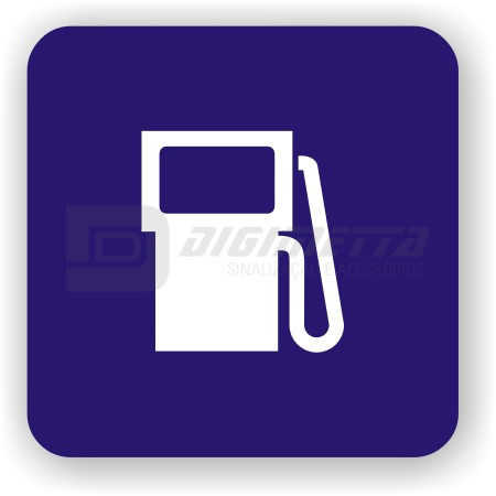 Placa: Pictograma de Posto de Gasolina